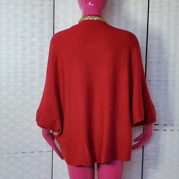 Lara Knit Reformed Red Cardigan - Picture 5 of 6
